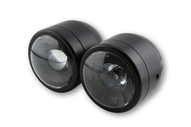 HIGHSIDER smart LED Hauptscheinwerfer TWIN, schwarz, seitliche Befestigung