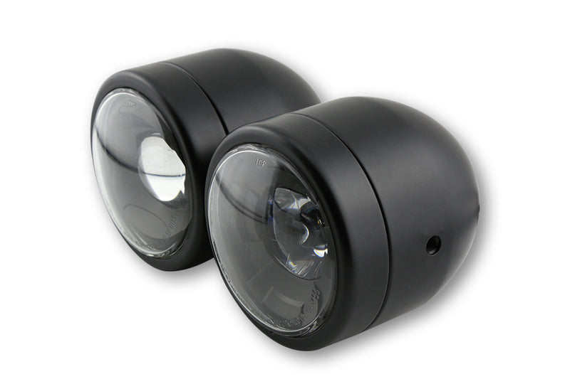 HIGHSIDER smart LED Hauptscheinwerfer TWIN, schwarz, seitliche Befestigung