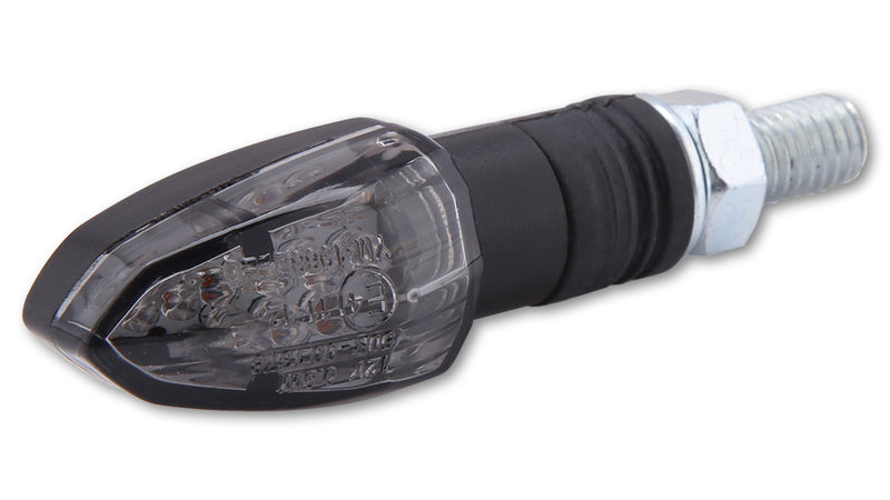 HIGHSIDER smart LED-Blinker LIZZARD, schwarz, getöntes Glas