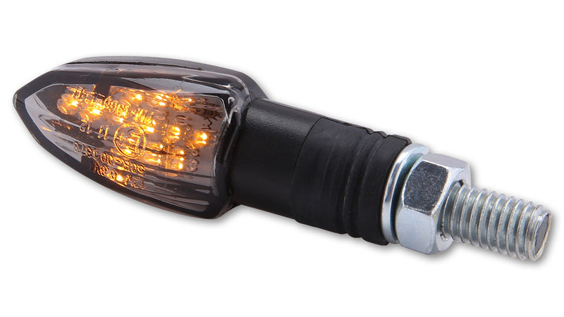 HIGHSIDER smart LED-Blinker LIZZARD, schwarz, getöntes Glas