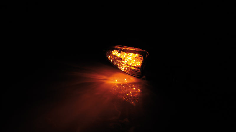HIGHSIDER smart LED-Blinker LIZZARD, schwarz, getöntes Glas