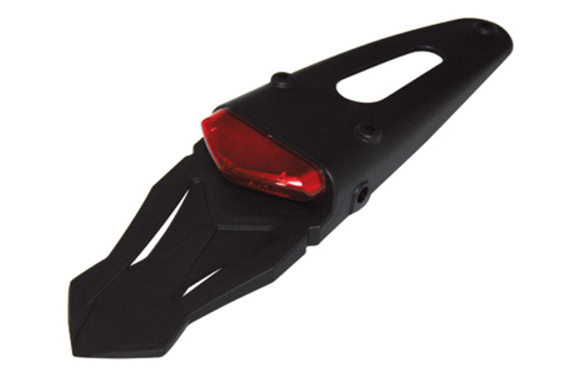 HIGHSIDER smart LED-Rücklicht, rotes Glas, mit universal Heckplastik in schwarz