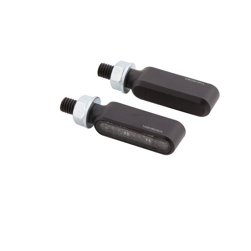 HIGHSIDER BRONX-MX LED-Blinker, schwarz, getönt
