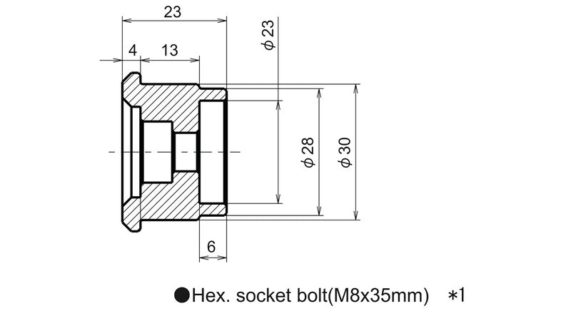 DAYTONA Adapter für Lenkerendenspiegel Kawa Z1000/800, ER-6N