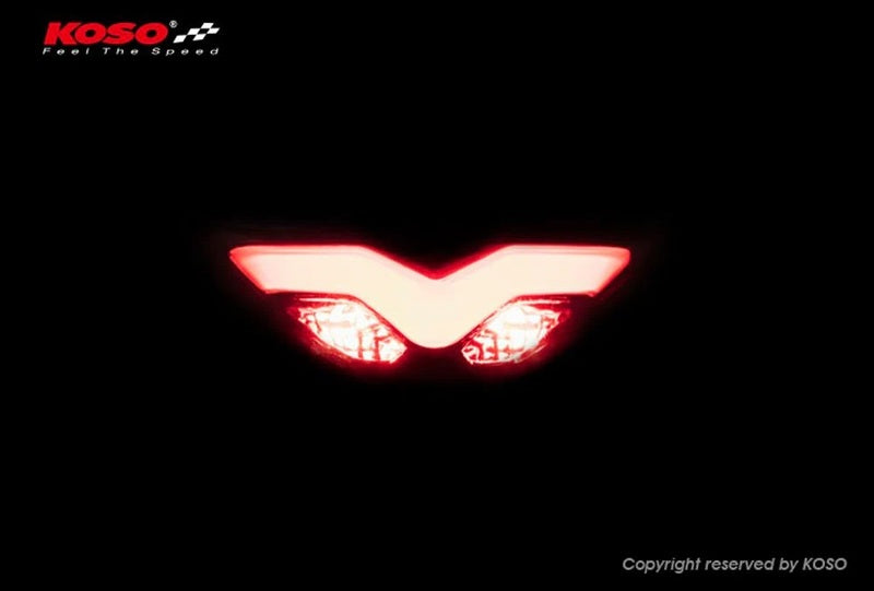 KOSO LED-Rücklicht, rot GT-03, e-Prüfzeichen