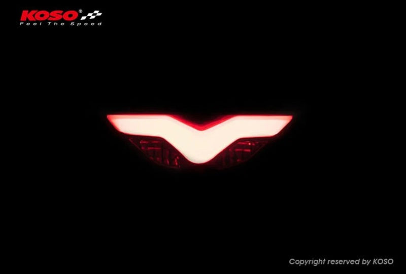 KOSO LED-Rücklicht, rot GT-03, e-Prüfzeichen