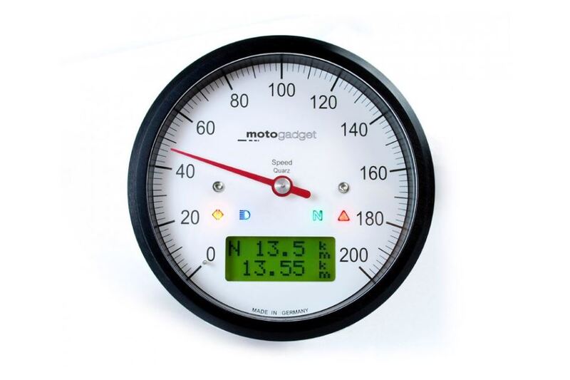 MOTOGADGET Motoscope classic speedo, black