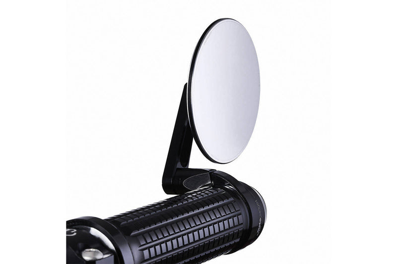 MOTOGADGET Mo.View Spy, Lenkerendenspiegel ohne Glas, rund, schwarz, ohne E-Prüfzeichen