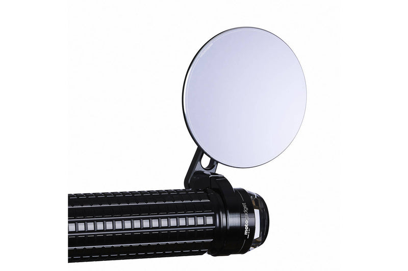 MOTOGADGET Mo.View Spy, Lenkerendenspiegel ohne Glas, rund, schwarz, ohne E-Prüfzeichen
