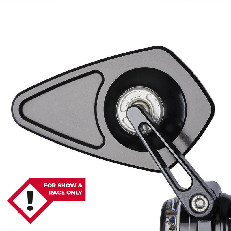 MOTOGADGET Mo.View Blade, glasloser Lenkerendenspiegel, Raute, Schwarz, kein E-Prüfzeichen