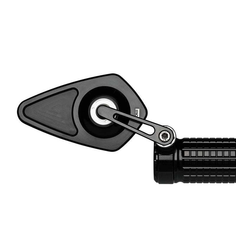 MOTOGADGET Mo.View Blade Flip, glasloser Spiegel, Raute, Gitterpositionen, Schwarz, kein E-Prüfzeichen