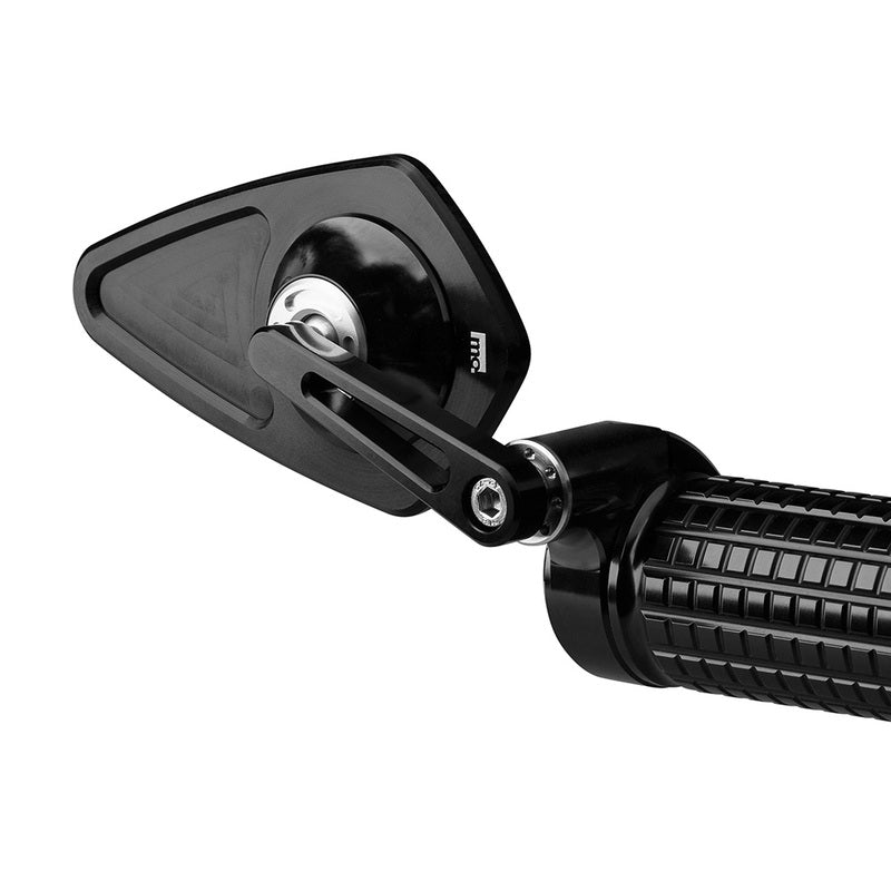 MOTOGADGET Mo.View Blade Flip, glasloser Spiegel, Raute, Gitterpositionen, Schwarz, kein E-Prüfzeichen