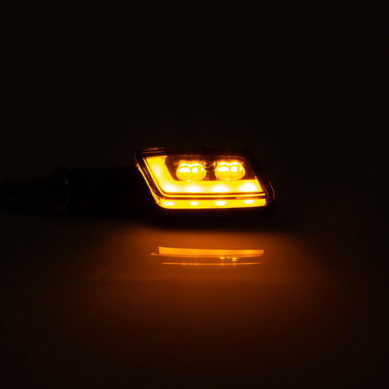 HIGHSIDER smart LED-Blinker Formula-TS, Schwarz, getöntes Glas, Paar