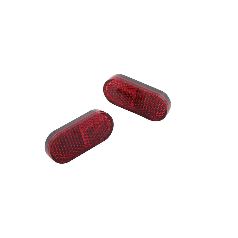 SHIN YO Rückstrahler, Rot, abgerundet, mit selbstklebender Folie, 50 x 22 mm