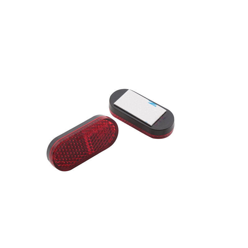 SHIN YO Rückstrahler, Rot, abgerundet, mit selbstklebender Folie, 50 x 22 mm