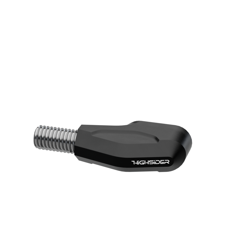 HIGHSIDER Ventura-X LED-Blinker, Schwarz, getöntes Glasgrau
