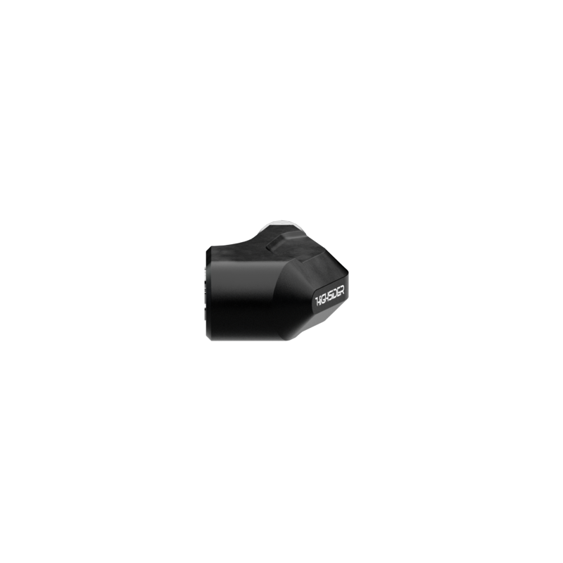 HIGHSIDER Ventura-X LED-Blinker, Schwarz, getöntes Glasgrau