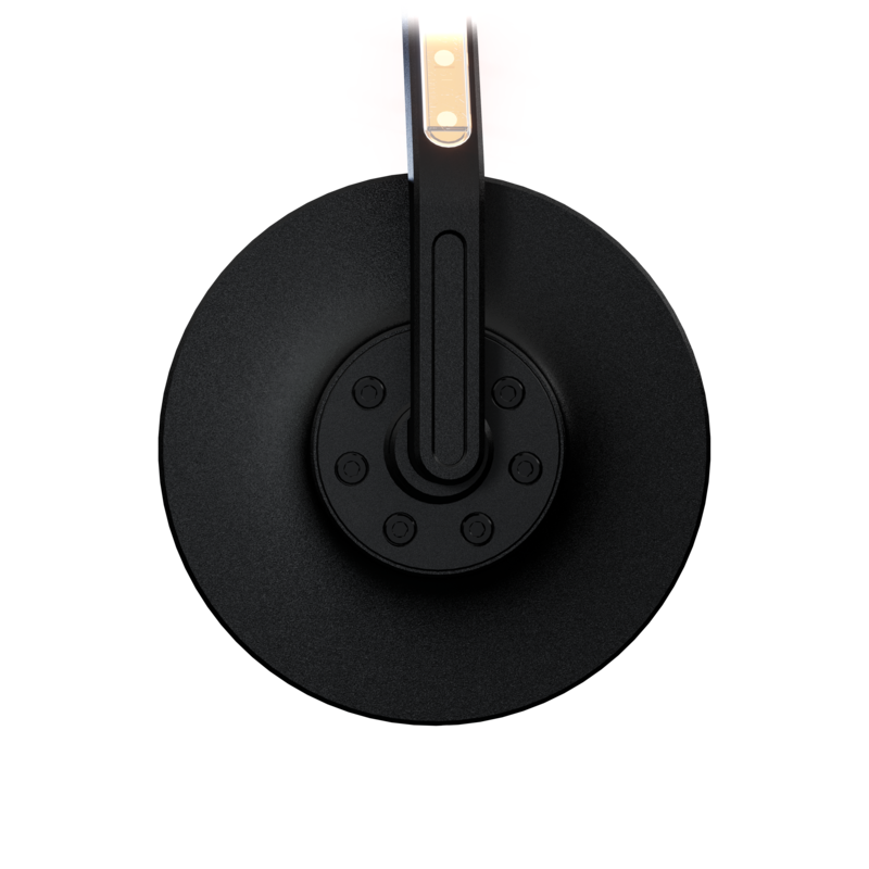 HIGHSIDER Conero Black Edition Lenkerendenspiegel mit LED-Blinker