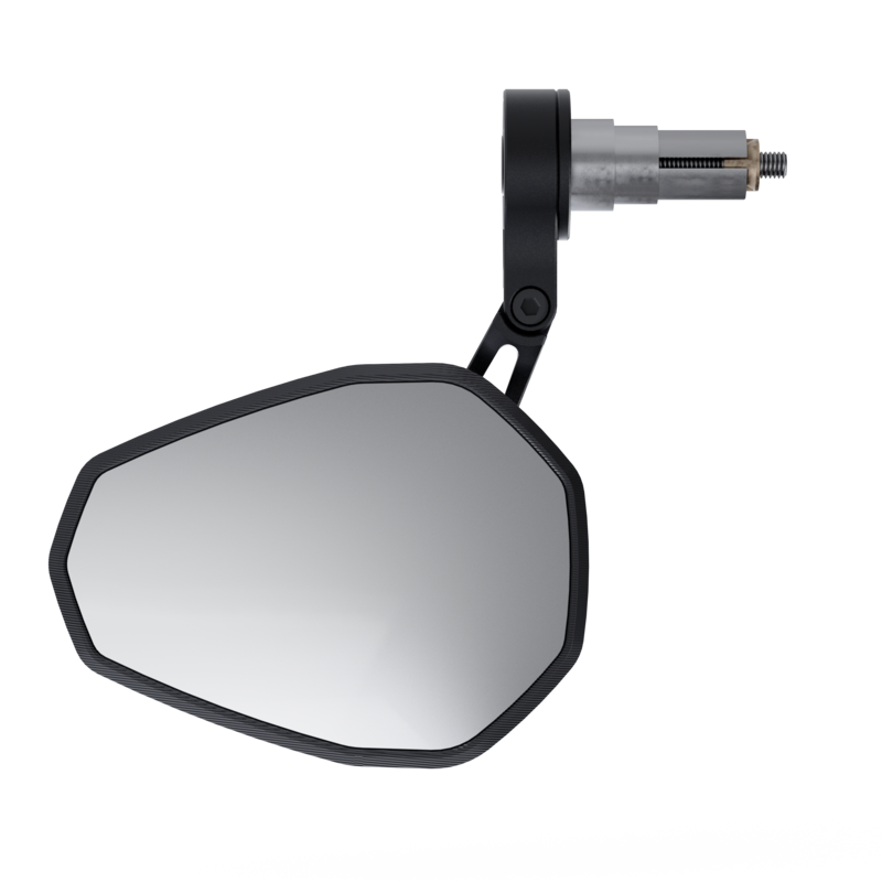 HIGHSIDER Ventura-RS Evo-Lenkerendenspiegel, kurz, Schwarz