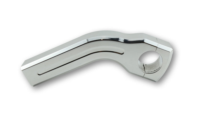 RITZ Alu-Riser curved Style, poliert, 150 mm,1 1/4 Zoll, mit Kabelinnenführung