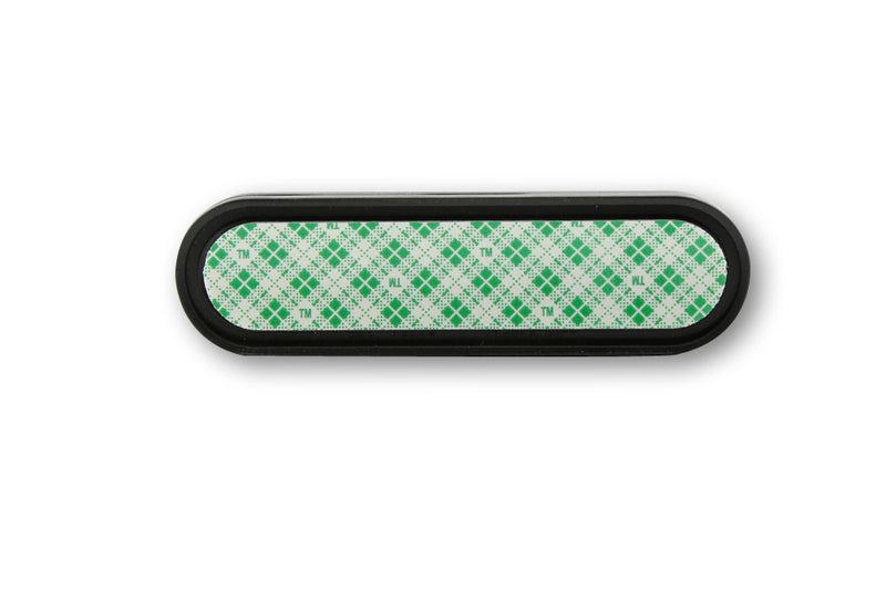 ECIE Reflektor gebogene Form, gelb mit selbstklebender Folie