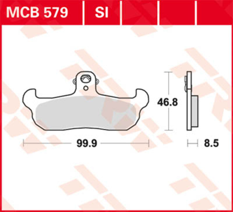 TRW Lucas Bremsbelag MCB579
