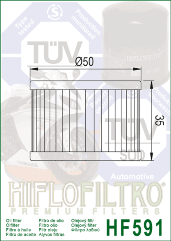 HIFLOFILTRO Ölfilter - HF591