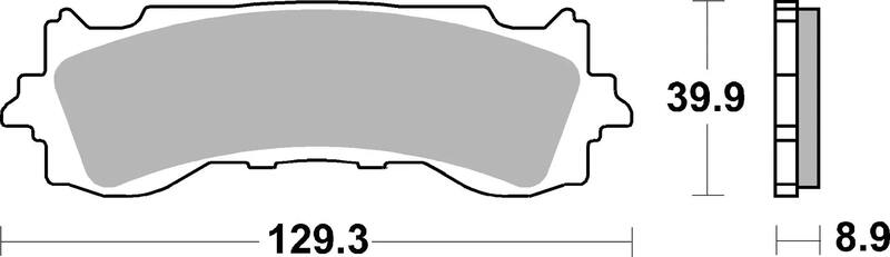 BREMBO Bremsbeläge 07HO65SA - Sintermetall