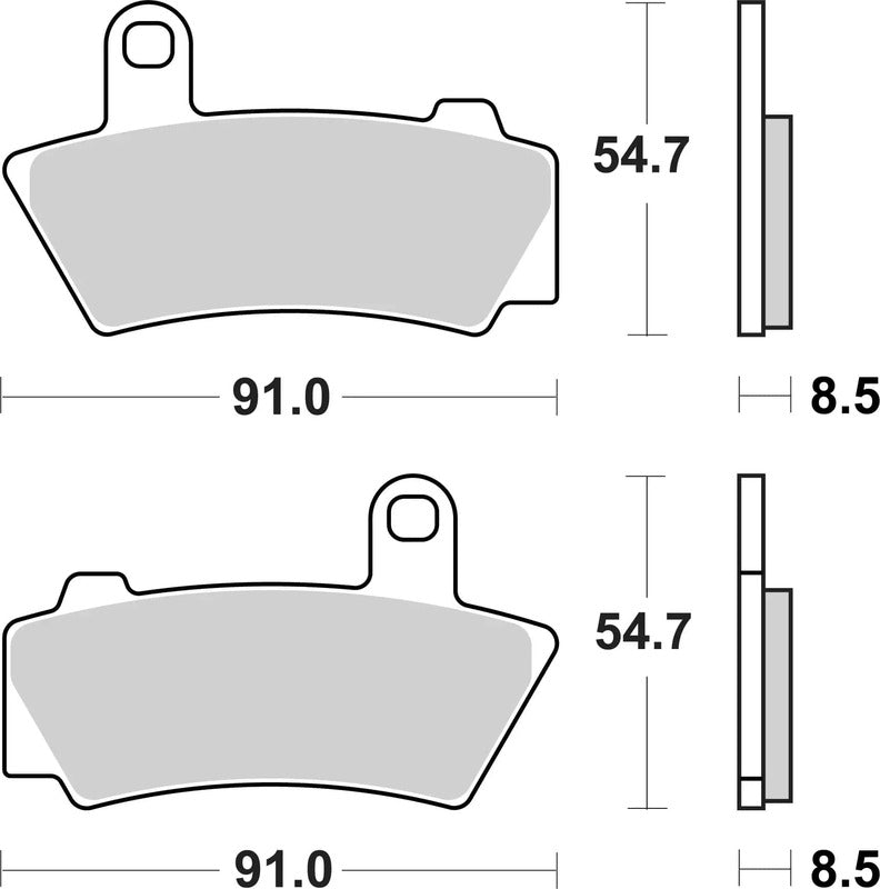 BREMBO Bremsbeläge 07BB40SA - Sintermetall