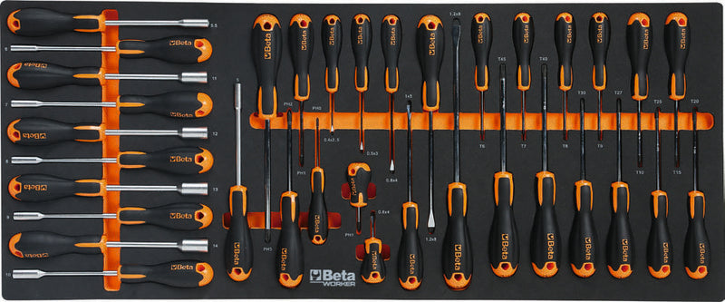 BETA RSC24/7 Mobile Rollenkabine 7 Schubladen + Sortiment von 418 Werkzeugen