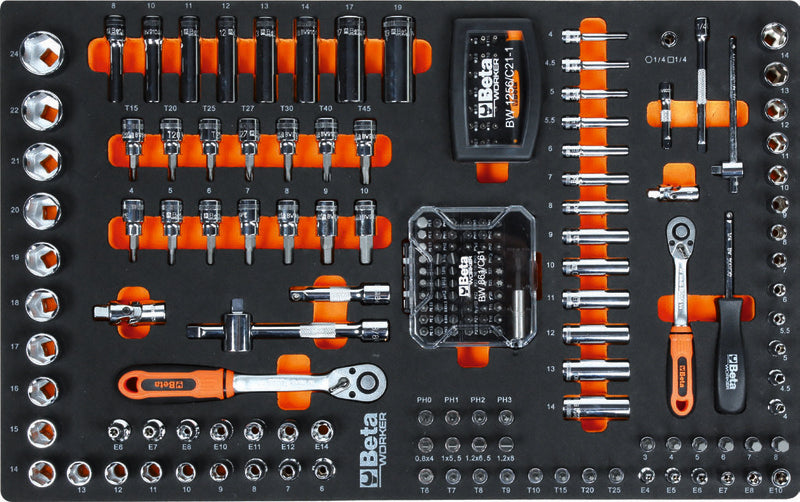 BETA WORKER Sortiment von 390 Werkzeugen