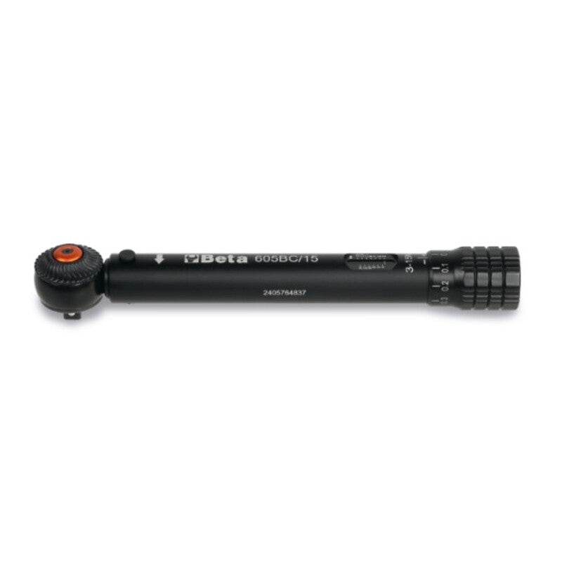 BETA TOOLS Compact Click-Type Torque Wrench - up to 15 Nm