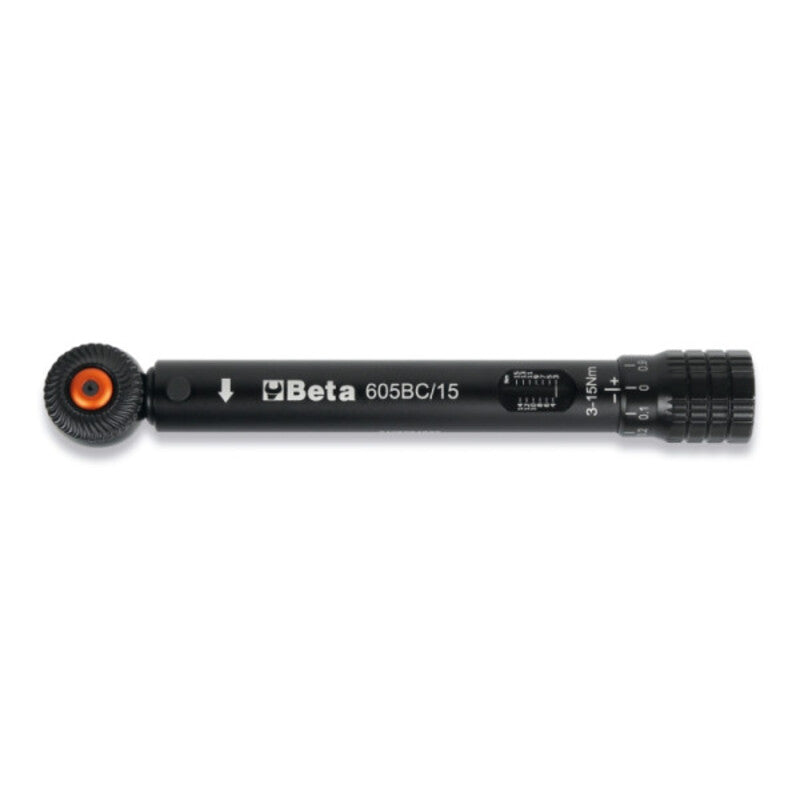BETA TOOLS Compact Click-Type Torque Wrench - up to 15 Nm