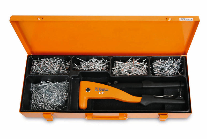 BETA TOOLS Nietenzange mit einem Satz von 700 Aluminiumnieten