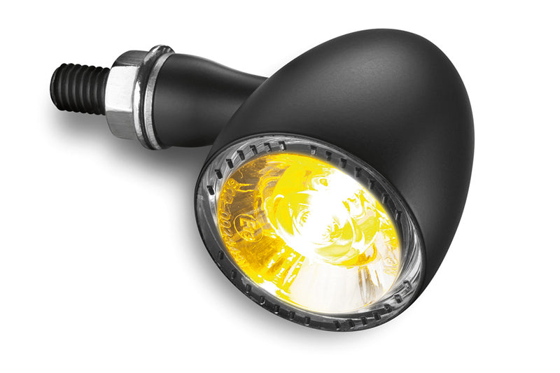 KELLERMANN Bullet 1000 PL White 2in1 LED Blinker-Positionsleuchte-Kombination, schwarzes Gehäuse / klares Glas