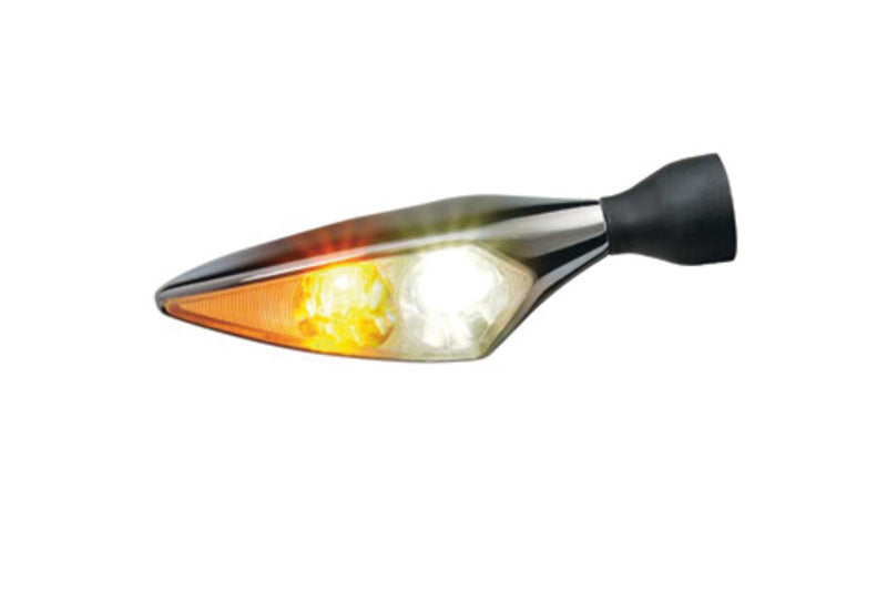 KELLERMANN Micro Rhombus PL 2in1 LED Blinker-Positionsleuchte-Kombination, chrom, vorne rechts