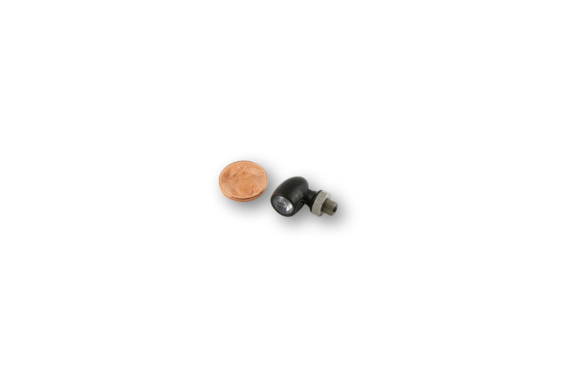 KELLERMANN Atto LED Mini Blinker, schwarzes Gehäuse / klares Glas