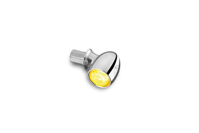 KELLERMANN Atto LED Mini Blinker, verchromtes Gehäuse / klares Glas