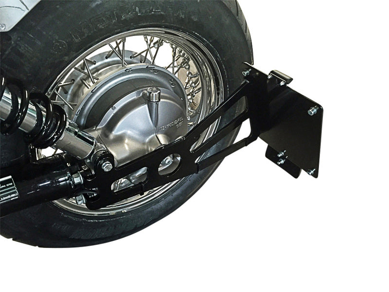 BURCHARD EXCELLENCE Seitlicher Kennzeichenhalter mit Teilegutachten, Honda VT 750/1100, chrom
