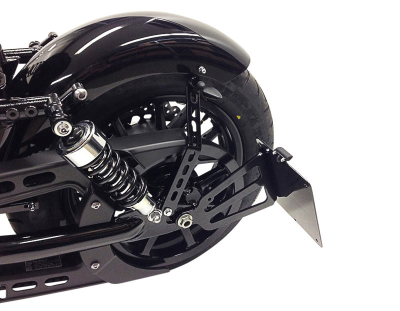 BURCHARD EXCELLENCE Seitlicher Kennzeichenhalter mit Teilegutachten, Yamaha XV 950 Bolt, chrom