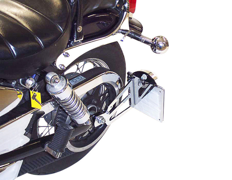 BURCHARD EXCELLENCE Seitlicher Kennzeichenhalter mit Teilegutachten, Suzuki LS 650 Savage, chrom