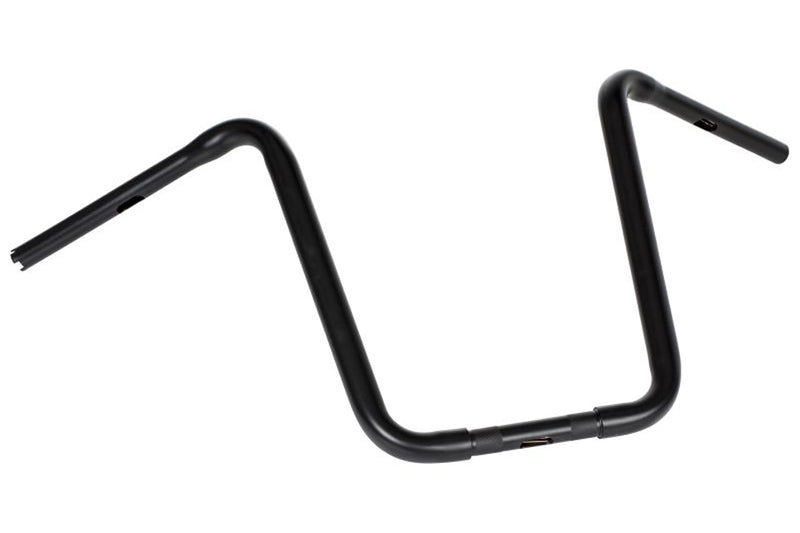 HIGHWAY HAWK Narrow Apehanger 1 Zoll Lenker mit 3 Bohrungen, 860mm breit 350mm hoch, schwarz matt