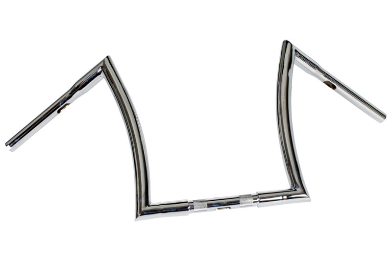 HIGHWAY HAWK Bad Ape 1 Zoll Lenker mit 3 Bohrungen, 800mm breit 360mm hoch, chrom