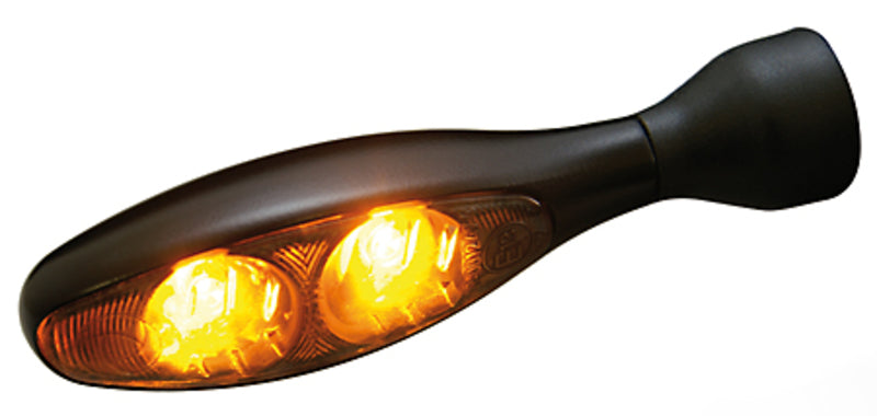 KELLERMANN micro 1000 Dark LED Blinker, schwarzes Gehäuse / getöntes Glas