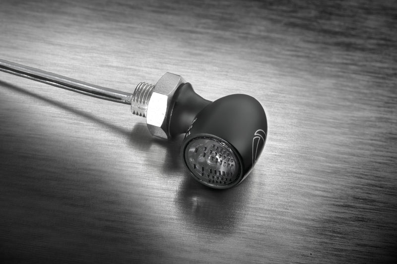 KELLERMANN Atto® Dark LED Blinker, schwarzes Gehäuse / getöntes Glas