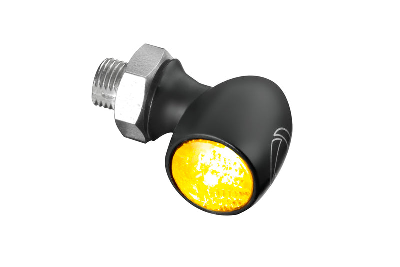 KELLERMANN Atto® Dark LED Blinker, schwarzes Gehäuse / getöntes Glas