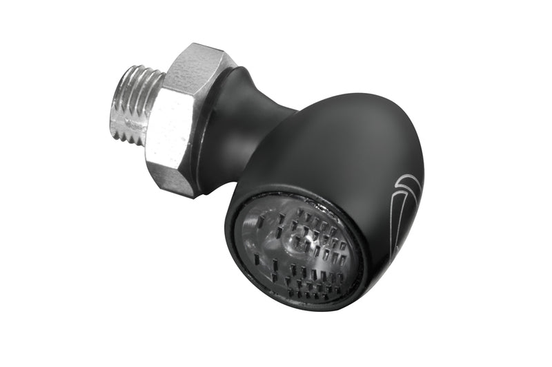 KELLERMANN Atto® Dark LED Blinker, schwarzes Gehäuse / getöntes Glas