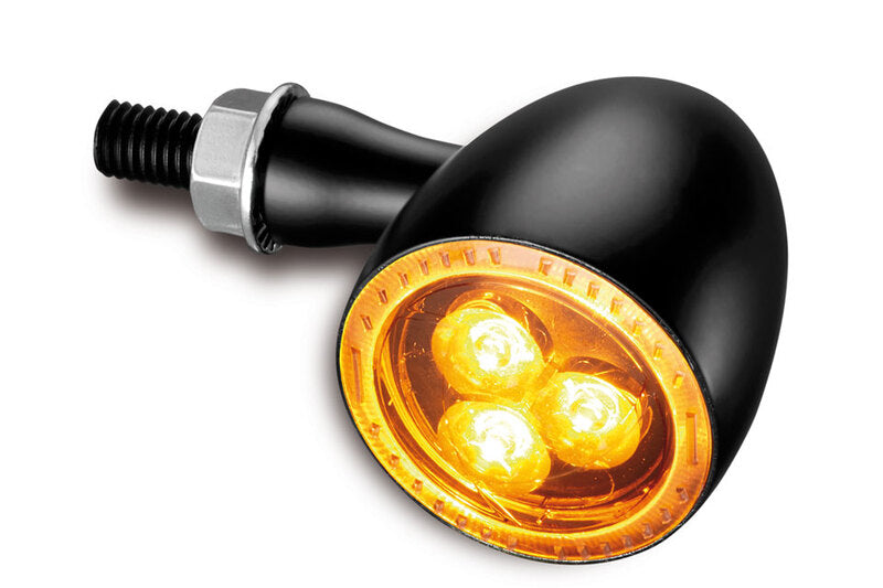 KELLERMANN Bullet 1000 Dark LED Blinker, schwarzes Gehäuse / getöntes Glas