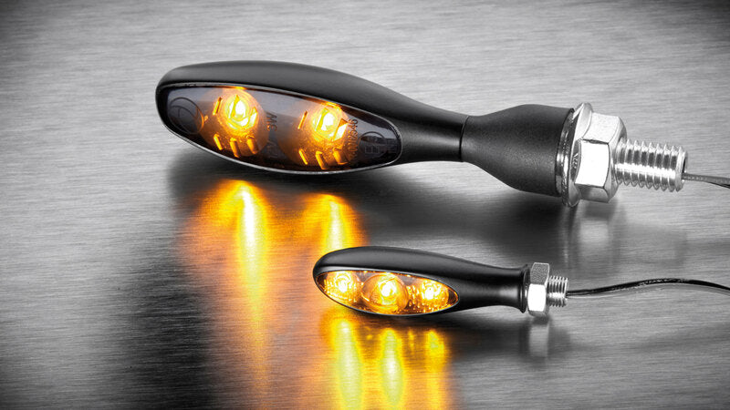 KELLERMANN Micro S Dark Blinker, schwarzes Gehäuse / getöntes Glas, für vorne und hinten