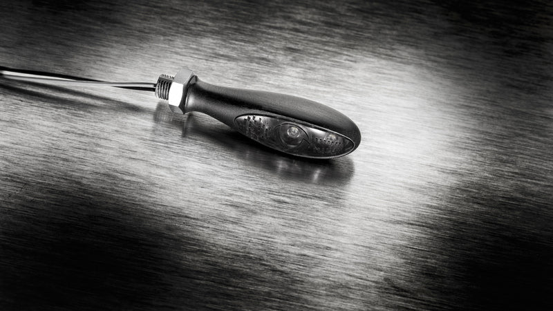 KELLERMANN Micro S Dark Blinker, schwarzes Gehäuse / getöntes Glas, für vorne und hinten